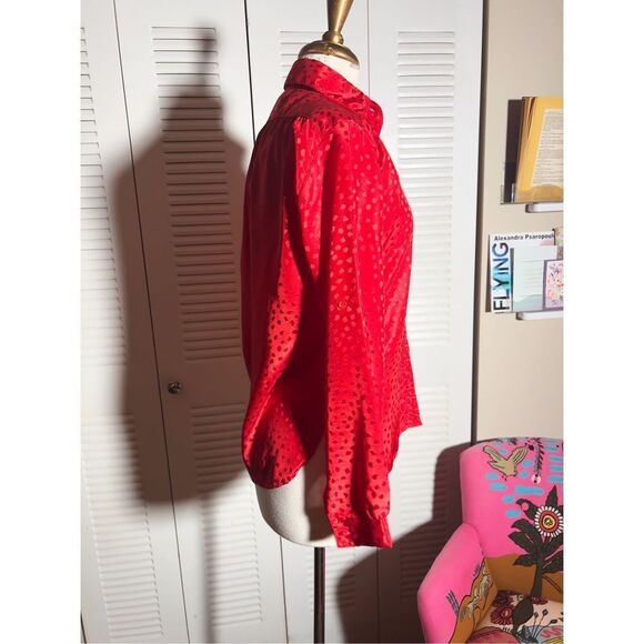 All Hours | Women’s | Blouse | XS | Abstract Patterned Vintage Button Down Top - Picture 5 of 5